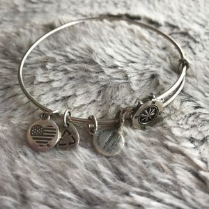 Alex and Ani Compass Charm Bracelet
